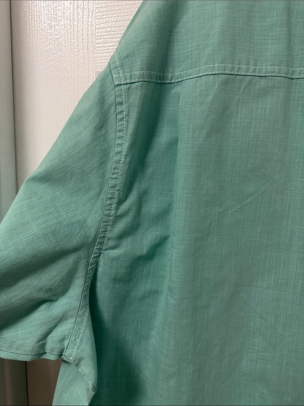 Tommy Bahama Aqua/Green Short-Sleeve Button-Down Shirt 100% Cotton - size XL - Picture 7 of 12